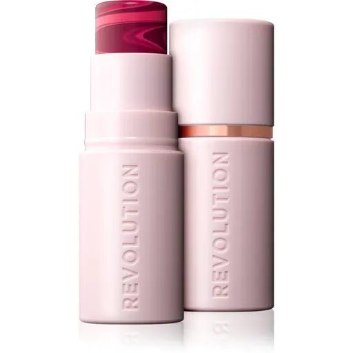 Makeup Revolution Skin Silk Blush Stick krémová lícenka v tyčinke odtieň Berry Pink Marble 4.5 g