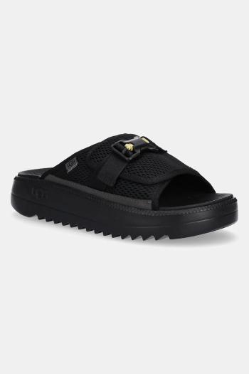 Šľapky UGG Maxxer Slide 2.0 pánske, čierna farba, 1167871-BLK