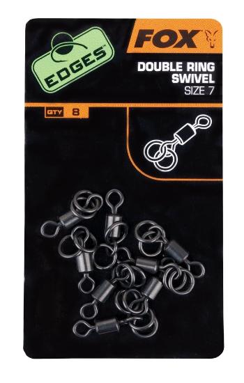 Fox Obratlíky s dvěma kroužky Edges Double Ring Swivel 8ks,Fox Obratlíky s dvěma kroužky Edges Double Ring Swivel 8ks