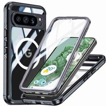 DUAL MAGSAFE Obojstranný ochranný kryt pre Google Pixel 9 Pro XL čierny