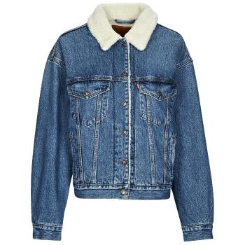 Levis  90S SHERPA TRUCKER  Džínsové bundy Modrá