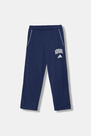 Detské tepláky adidas tmavomodrá farba, s potlačou, JM1539