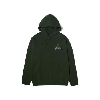 Huf  Sweat gleam hood  Mikiny Zelená