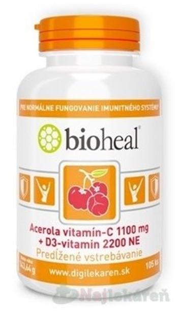 Bioheal tbl acerola, vitamín C 1100 mg + vitamín D3 2200 NE 1x105 ks