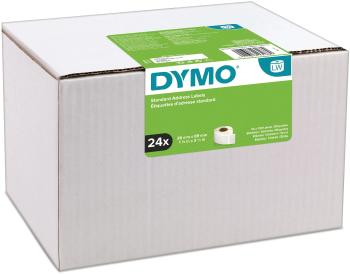 Dymo S0722360 papierové štítky 89mm x 28mm, biele, adresné, 24 x 130 ks