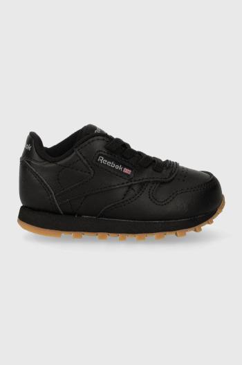 Detské tenisky Reebok Classic CL LTHR čierna farba