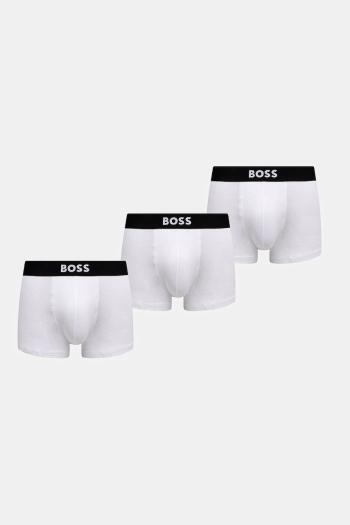 Boxerky BOSS One 3-pak pánske, biela farba, 50544263