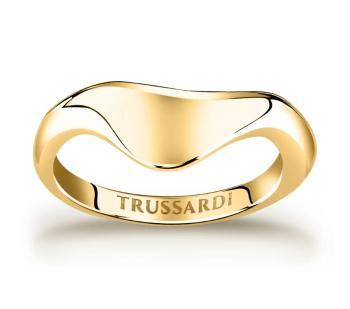 Trussardi Moderný pozlátený prsteň z ocele T-Design TJAXA07 54 mm