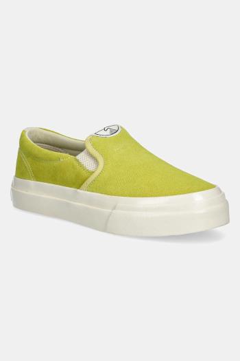 Tenisky Stepney Workers Club LISTER RAW SUEDE zelená farba, YA03234