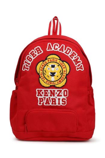 Detský ruksak Kenzo Kids červená farba, malý, s nášivkou, K60617