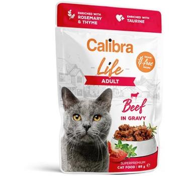 Calibra Cat Life kapsička adult beef in gravy 85 g (8595706700801)