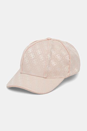 Šiltovka Guess dámska, béžová farba, vzorovaná, AW5282 POL01