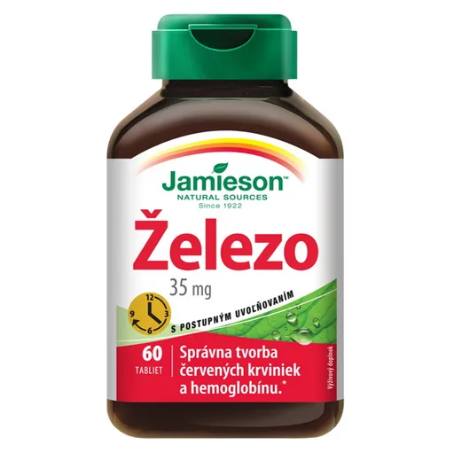 JAMIESON Železo 35 mg s postupným uvoľňovaním 60 tabliet