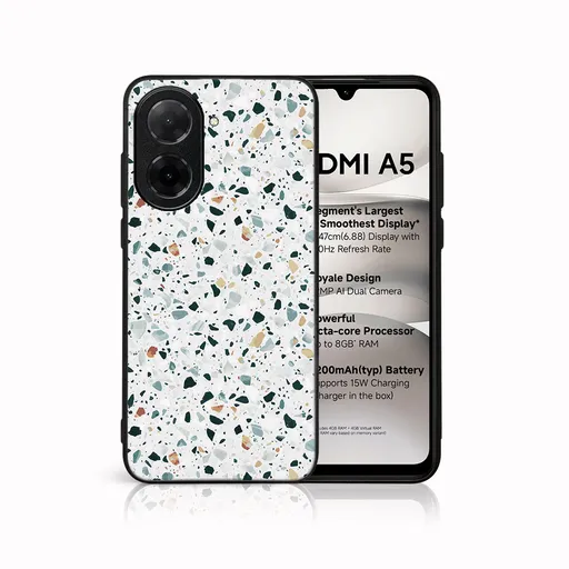 MY ART Ochranný kryt pre Xiaomi Redmi A5 GREY TERRAZZO (163)
