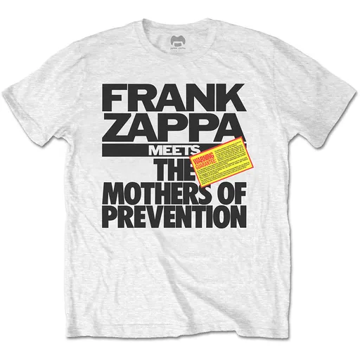 Frank Zappa tričko The Mothers of Prevention Biela S