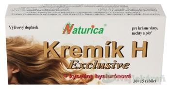 NATURICA Kremík H Exclusive + kyselina hyalurónová 30 + 15 tabliet