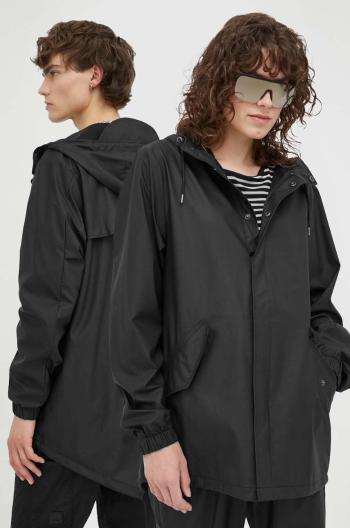 Nepremokavá bunda Rains Fishtail Jacket 18010 čierna farba, prechodná