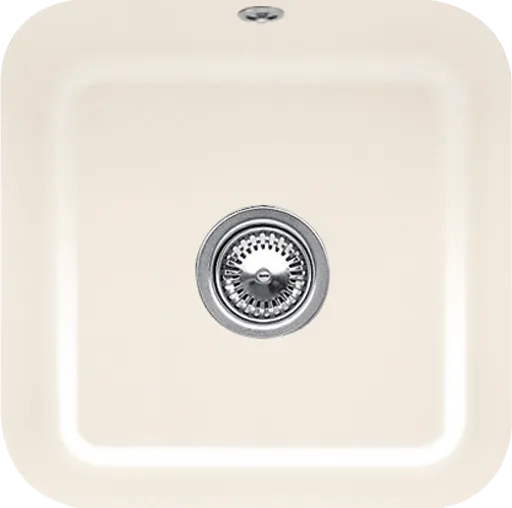 VILLEROY & BOCH VILLEROY & BOCH - Keramický drez Cisterna 50 Cream podstavný 445 x 445 bez excentru 670301KR