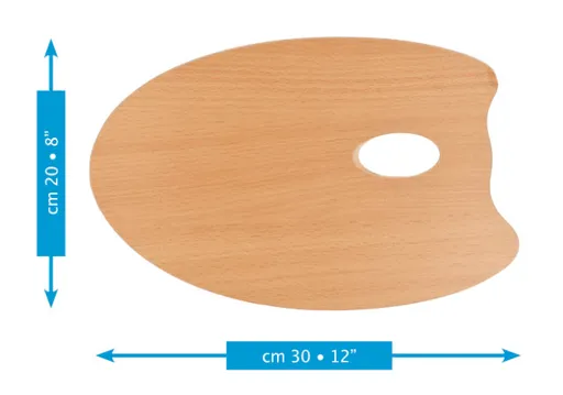 MABEF - Oválna maliarska paleta 20x30 cm