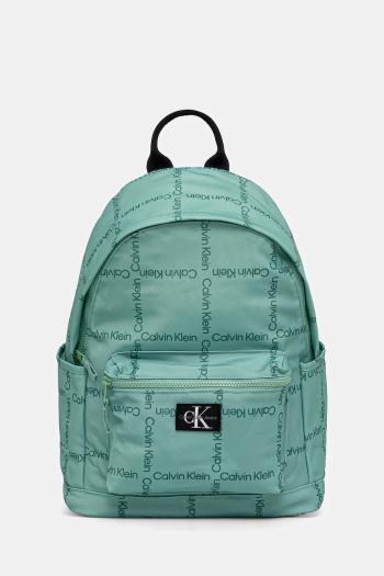 Ruksak Calvin Klein Jeans tyrkysová farba, veľký, vzorovaný, IU0IU00711