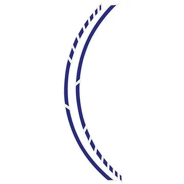 FOLIATEC – samolepiaca linka na obvod bicykla RACING – modrá (34443)