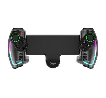 iPega 9777SH bluetooth RGB gamepad/kontroller Android/iOS/PS3/PC/N-Switch készülékekhez, fekete