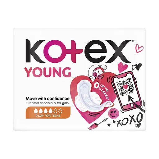 KOTEX YOUNG Day vložky 9ks