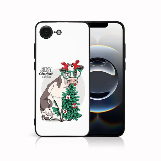 MY ART Kryt s vianočným dizajnom Apple iPhone 16e MERRY CHRISTMAS (074)