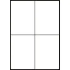 Samolepiace etikety 105 x 148 mm, 4 etikiety, A4, 100 listov