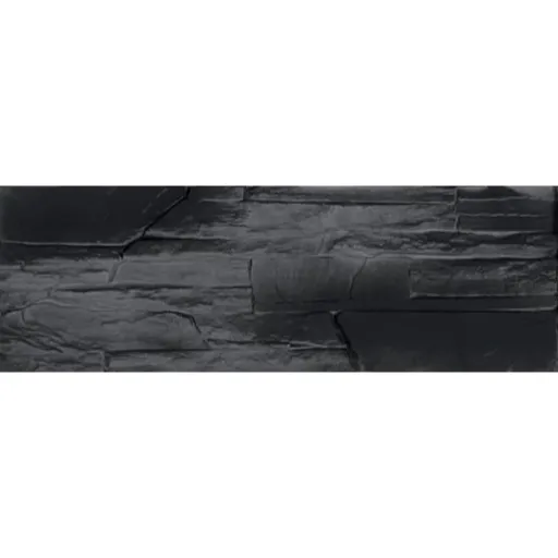 Obklad Fineza Brelo antracit 37,5x12,5 cm reliéfna BRELOAN