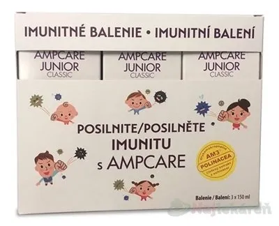 Ampcare junior imunitné balenie sirup 3x 150 ml