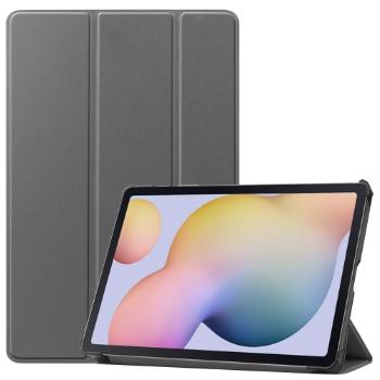 LEATHER Zaklápací obal Samsung Galaxy Tab S8 / Tab S7  šedý