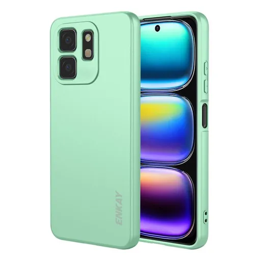 ENKAY LIQUID SILICONE Kryt pre Infinix Smart 9 HD svetlozelený