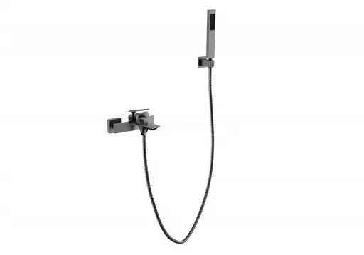 BESCO - Nástenná vaňová batéria ASPIRA grafitová s príslušenstvom BABWASGR