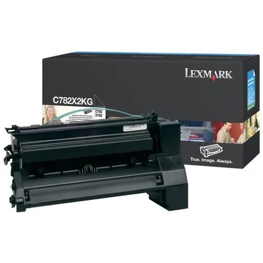 LEXMARK C782X2KG - originálny toner, čierny, 15000 strán
