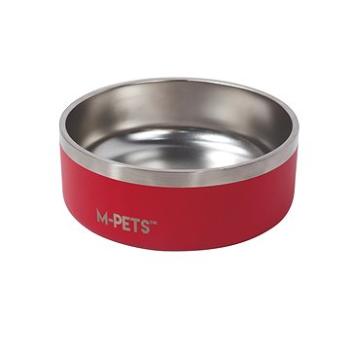 M-Pets Eskimo miska s dvojitou nerez stenou a protišmyková červená 1,25 l (6953182743507)