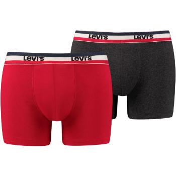 Levi's&reg; LEVIS MEN SPRTSWR LOGO BOXER BRIEF 2P Pánské boxerky, tmavě šedá, velikost