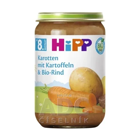 HiPP Príkrm BIO Zemiaky, zelenina a hovädzie mäso