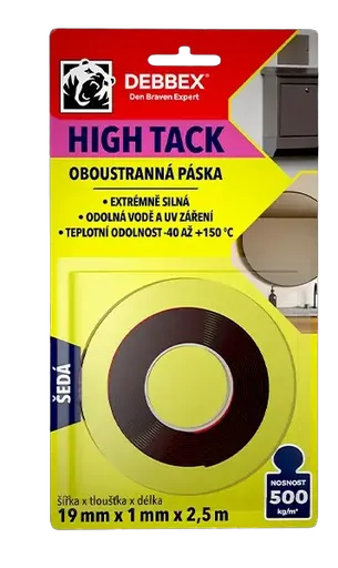 DEBBEX HIGH TACK - Obojstranná páska 19mm x 1mm x 2,5m