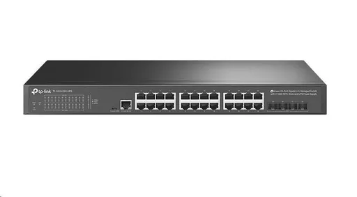 TP-Link OMADA JetStream switch pre pripojenie k UPS TL-SG3428X-UPS (24xGbE, 4xSFP+, 2xconsole, fanless)
