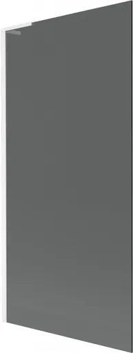 MEXEN/S - Next L vaňová zástena FIX 90 x 150, grafit, biela 895-090-000-03-40-20