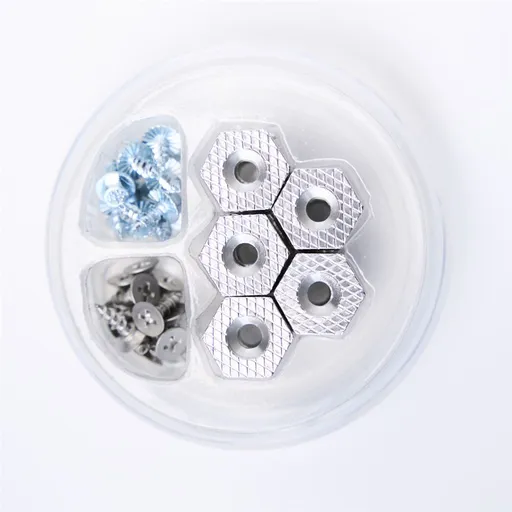 Grundéns sada hrotov hexagrip cleat & stud puck pack silver