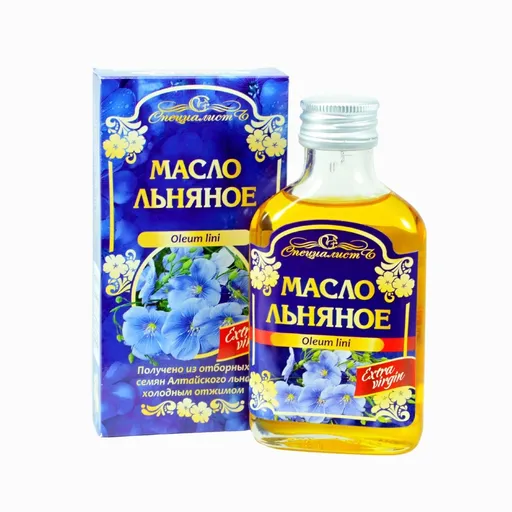100% ľanový olej, za studena lisovaný, panenský - Specialist Objem: 100 ml