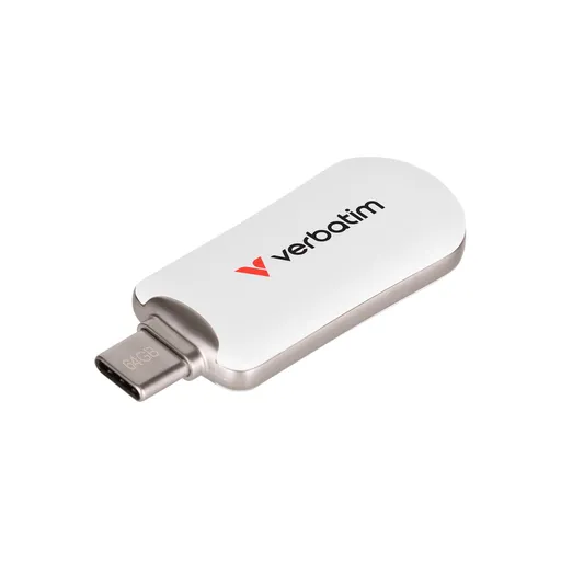 VERBATIM Plectra 128GB USB-C 3.2 Gen 1 biela