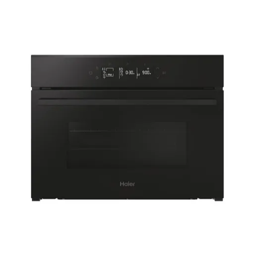 Kompaktná mikrovlnná rúra s grilom a viacúrovňovým pečením (kruhové výhrevné teleso) Haier čierna 38900761