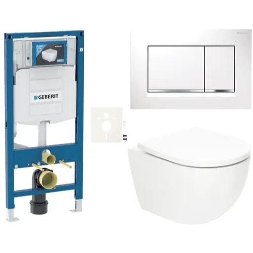 Závesný wc set SAT Fusion do ľahkých stien / predstenové vírové splachovanie SIKOGSTORFUS30