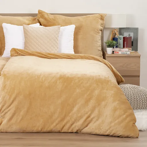 4Home obliečky mikroflanel béžová, 140 x 220 cm, 70 x 90 cm