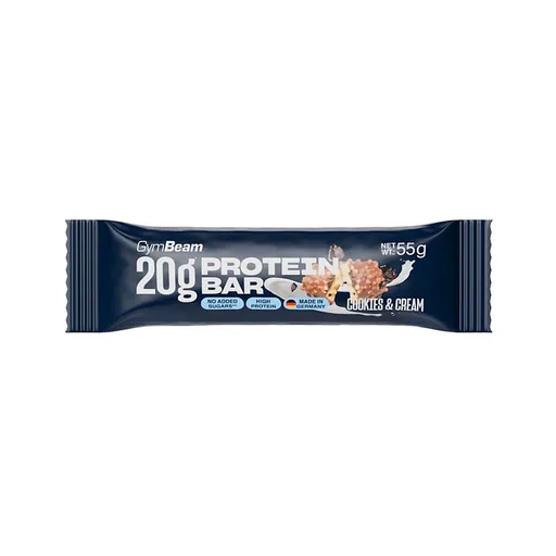 GYMBEAM 20 g Protein bar proteínová tyčinka cookies & krém 55 g
