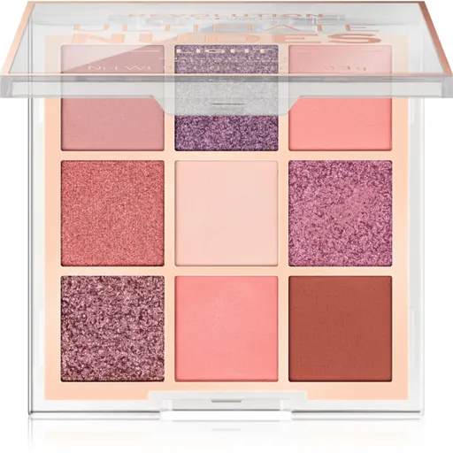 Makeup Revolution Ultimate Nudes paletka očných tieňov odtieň Light 8 g