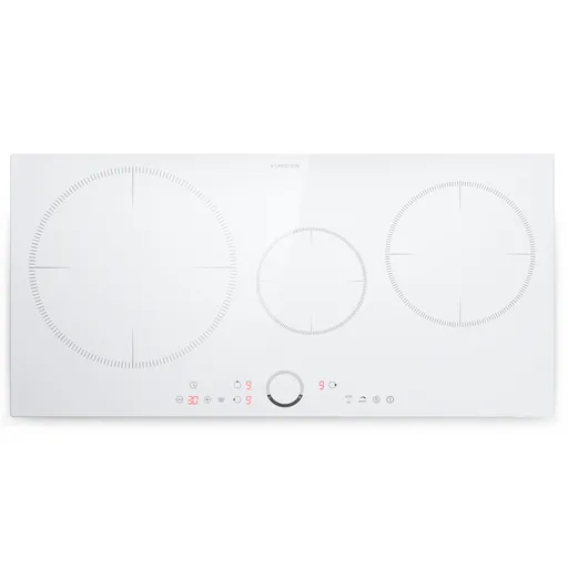 Klarstein Delicatessa 80, vstavaná indukčná varná doska, 3 zóny, 6000 W, Paella zóna, sklokeramika